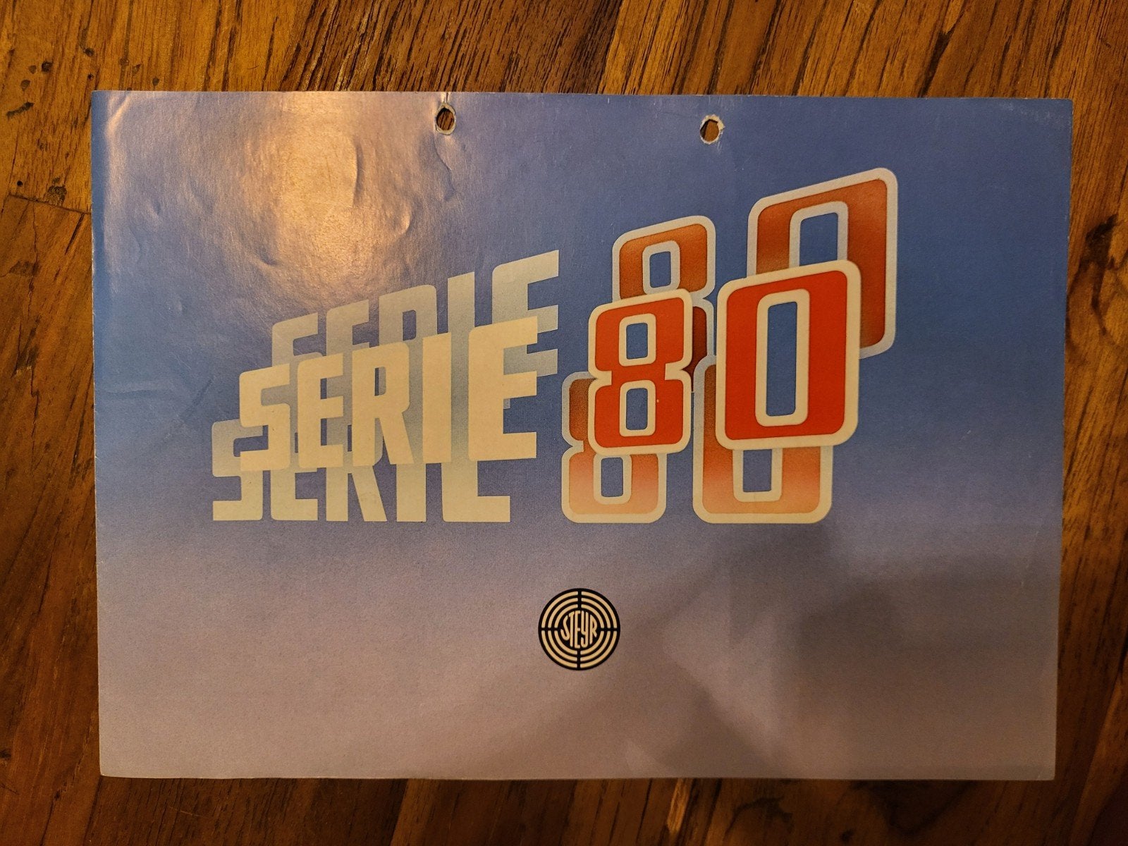 tractor folder Steyr 80 serie, Boeken, Ophalen of Verzenden, Zo goed als nieuw