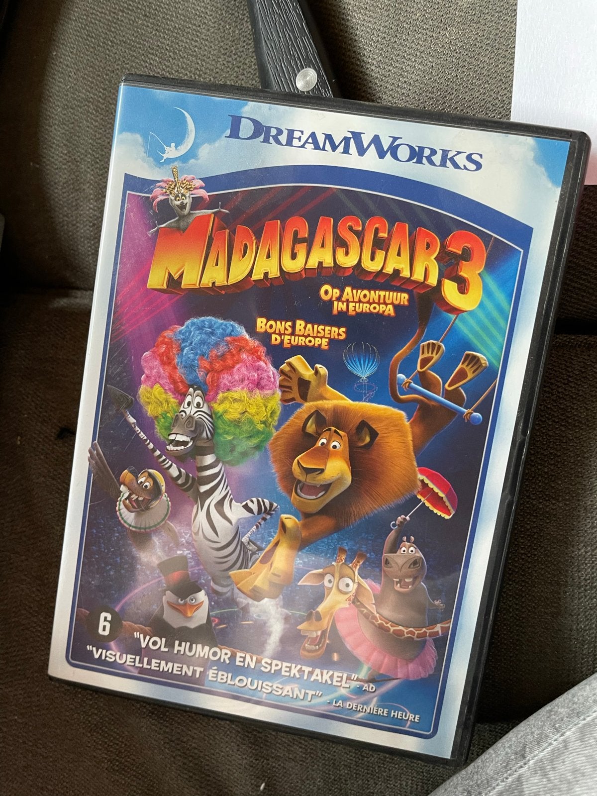 Madagascar 3: Op Avontuur in Europa (DVD), Gebruikt, Animatie, Amerikaans, Nederlands