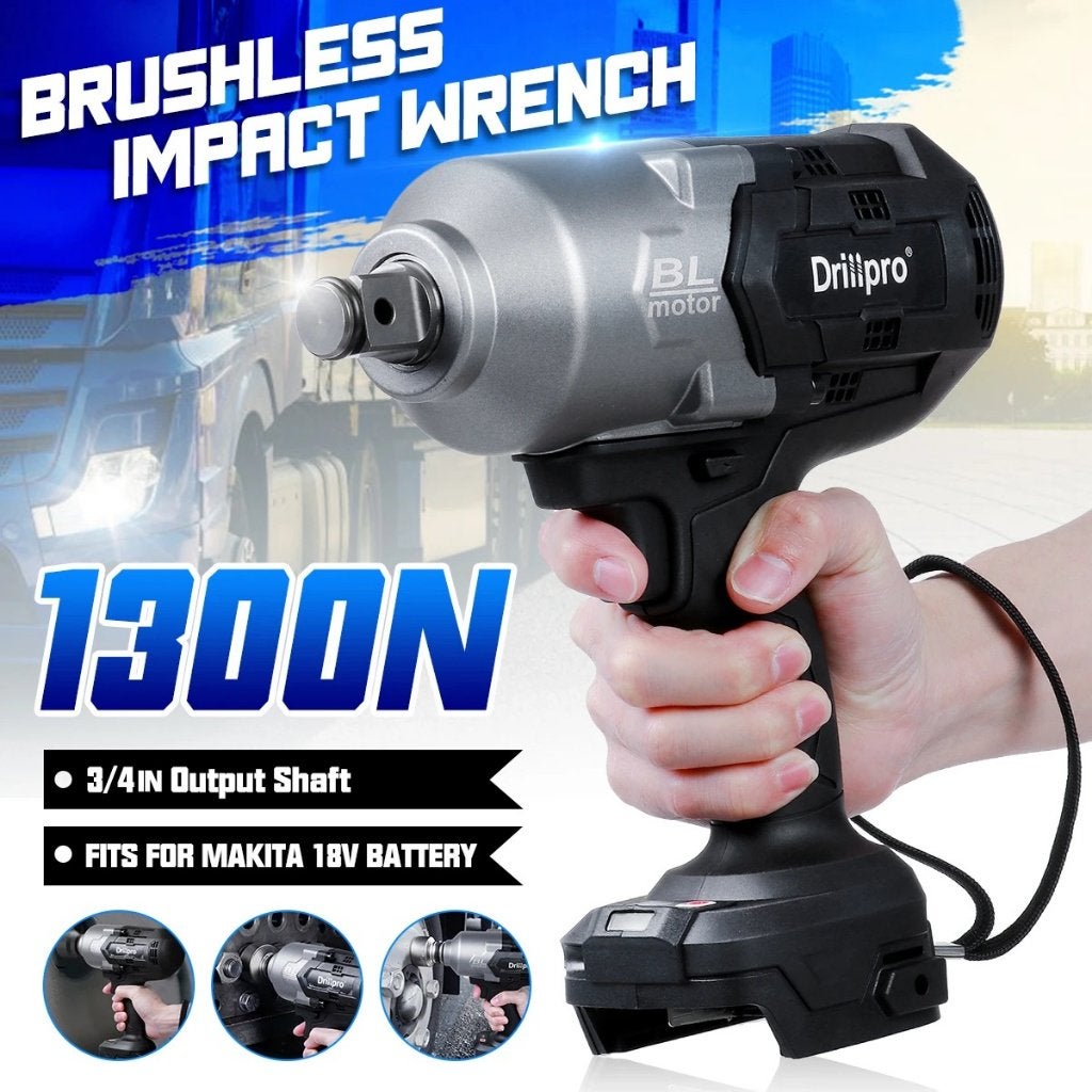 Heavy Duty Slagschroevendraaier 1300NM!!!. Voor Makita 18V, Ophalen of Verzenden, Nieuw