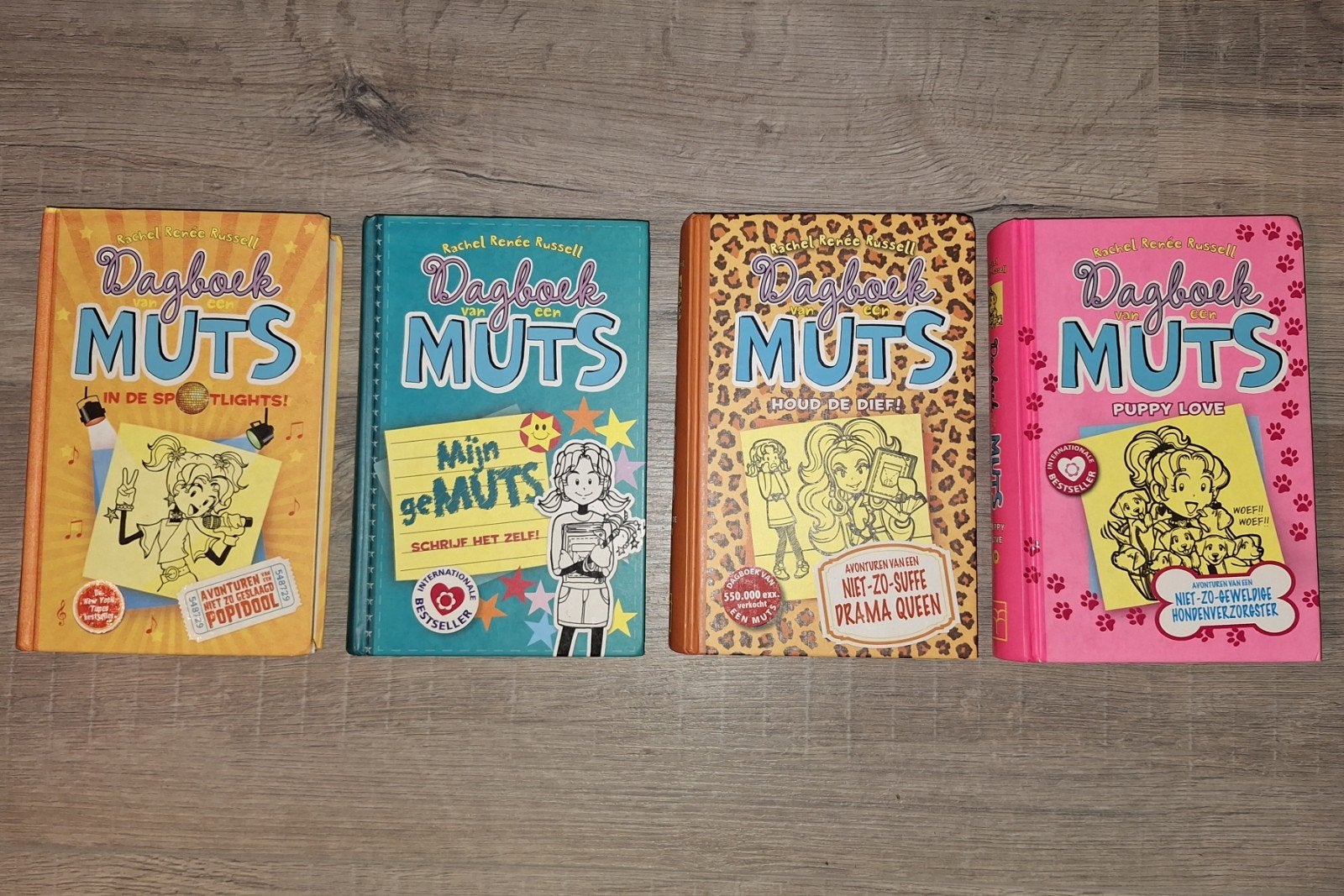 Dagboek van een Muts boeken, deel: 3, 3½, 9, 10., Boeken, Ophalen of Verzenden, Gelezen, Rachel Renée Russell, Fictie