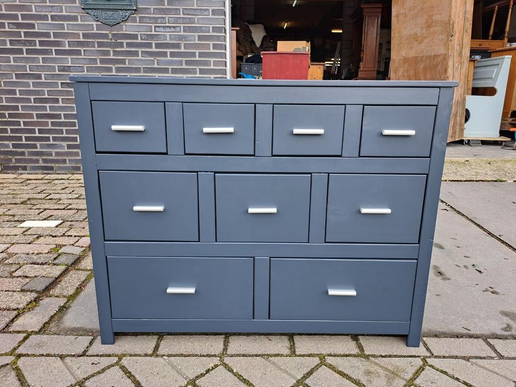 Grijze ladekast commode refurbished, Ophalen, RoDeKo Volendam, R.kooij65@gmail.com, Gebruikt