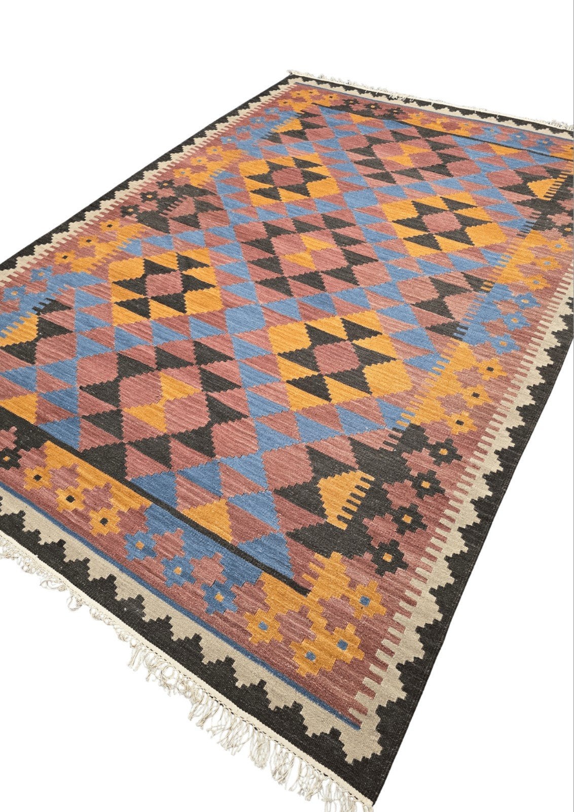 Afgan tribal Kelim 300x200 wollen vloerkleed handgeknoopt, 1185VB, De handelmaatschappij, 200 cm of meer, Ophalen of Verzenden