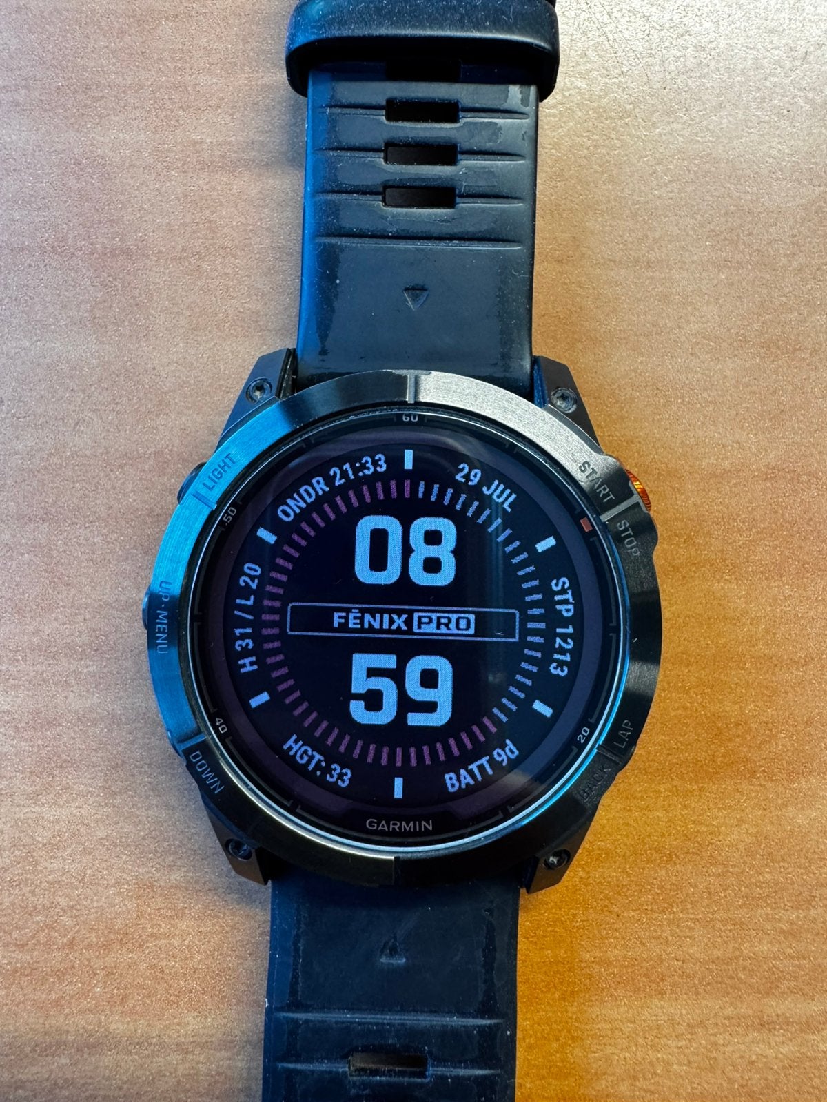 Garmin Fenix 7X Pro Solar 51mm, Ophalen of Verzenden, Zo goed als nieuw, Zwart, Android