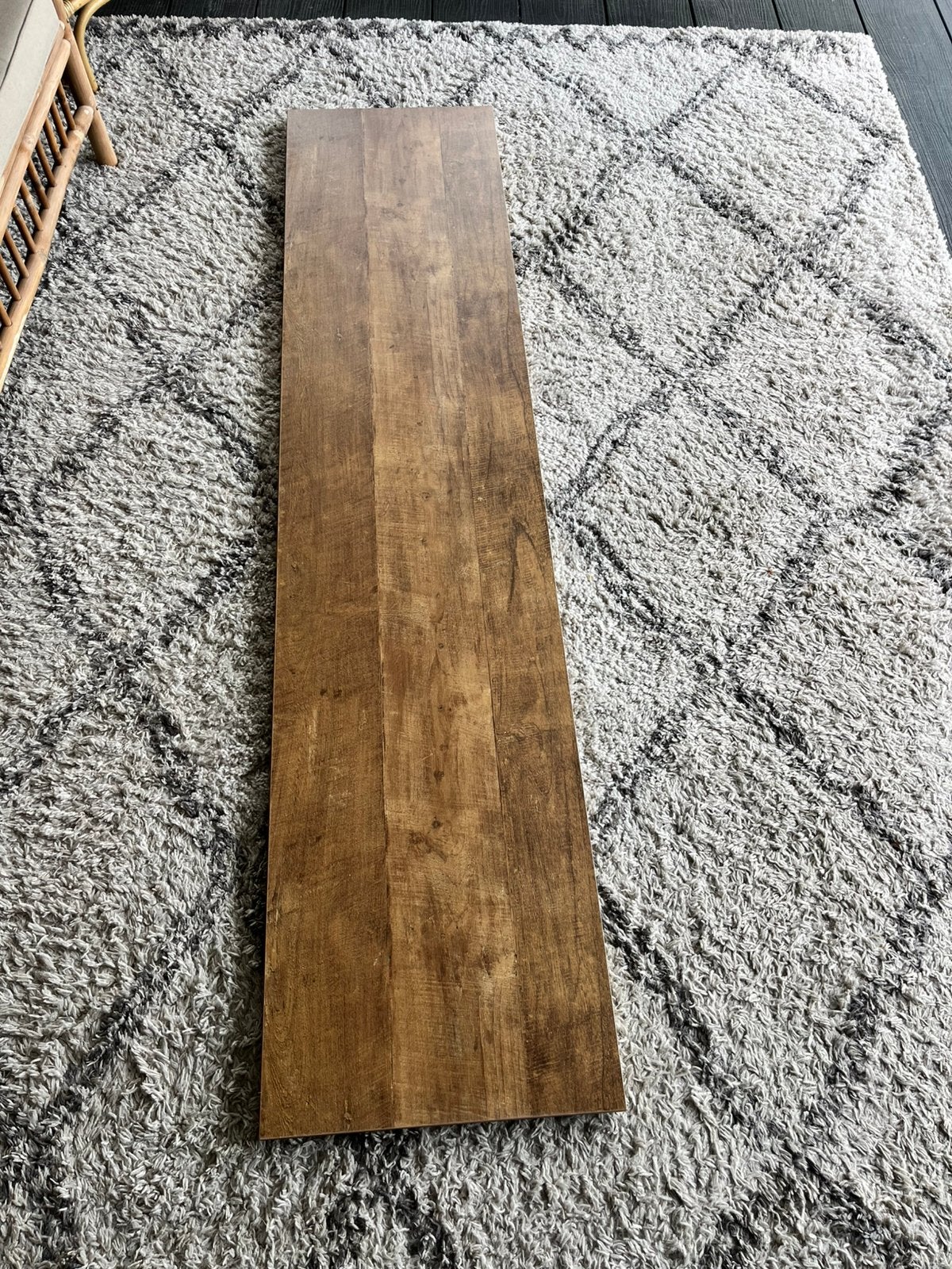 Melamine lamulux werkblad bureaublad 200x45x3 cm mango kleur, Ophalen, Zo goed als nieuw
