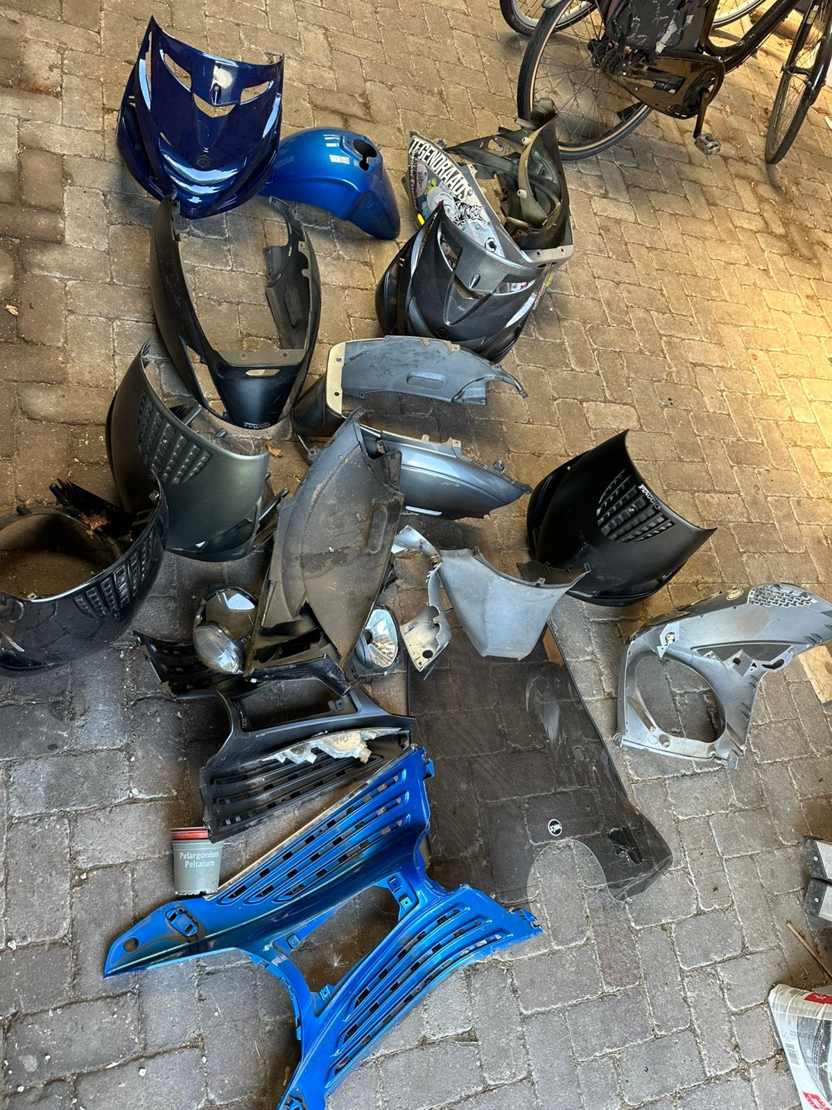 GRATIS partij scooter kappen Zip Vespa Sym Sprint Piaggio, Ophalen