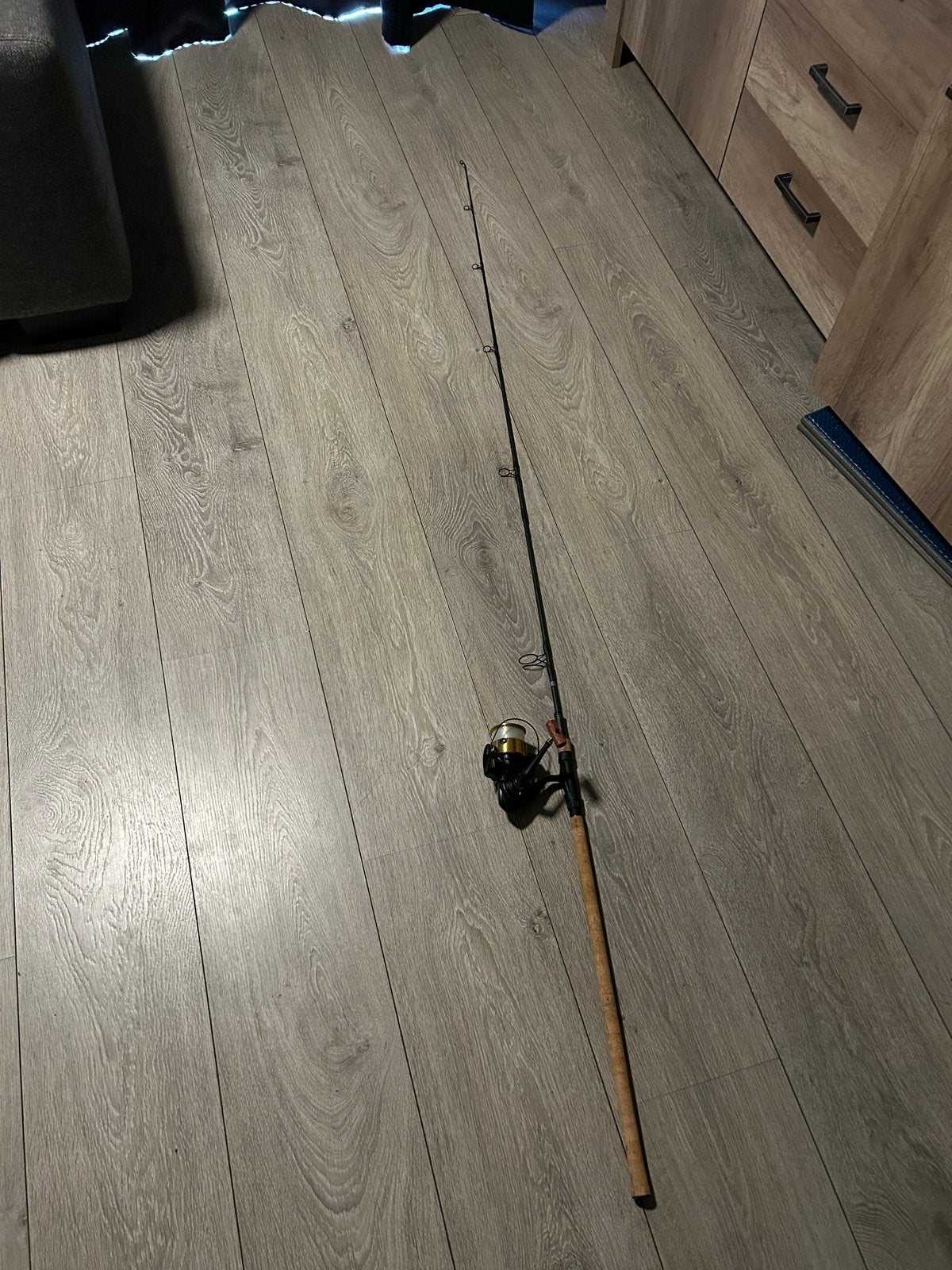 Nash scope 9ft 2.25 lbs+ shimano gs molen, Ophalen, Gebruikt, Complete hengel