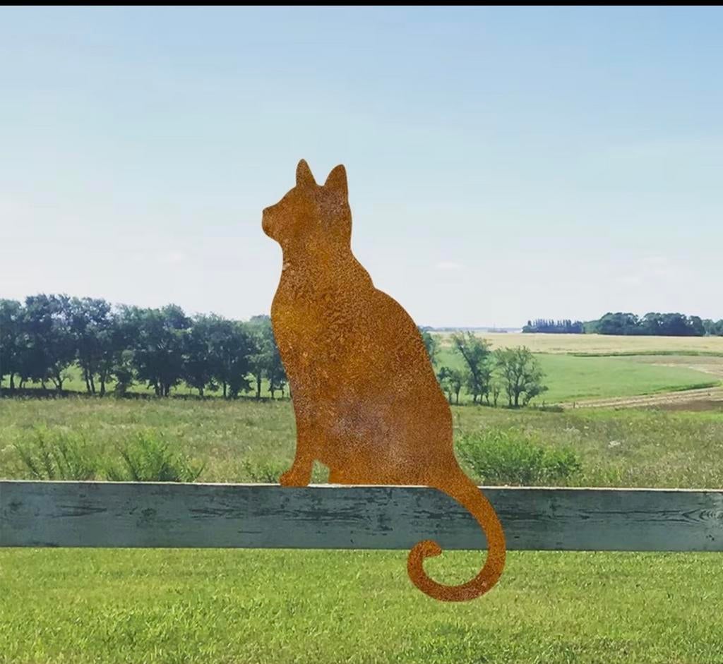 Nieuwe tuinsteker zittende kat., Ophalen of Verzenden, Nieuw