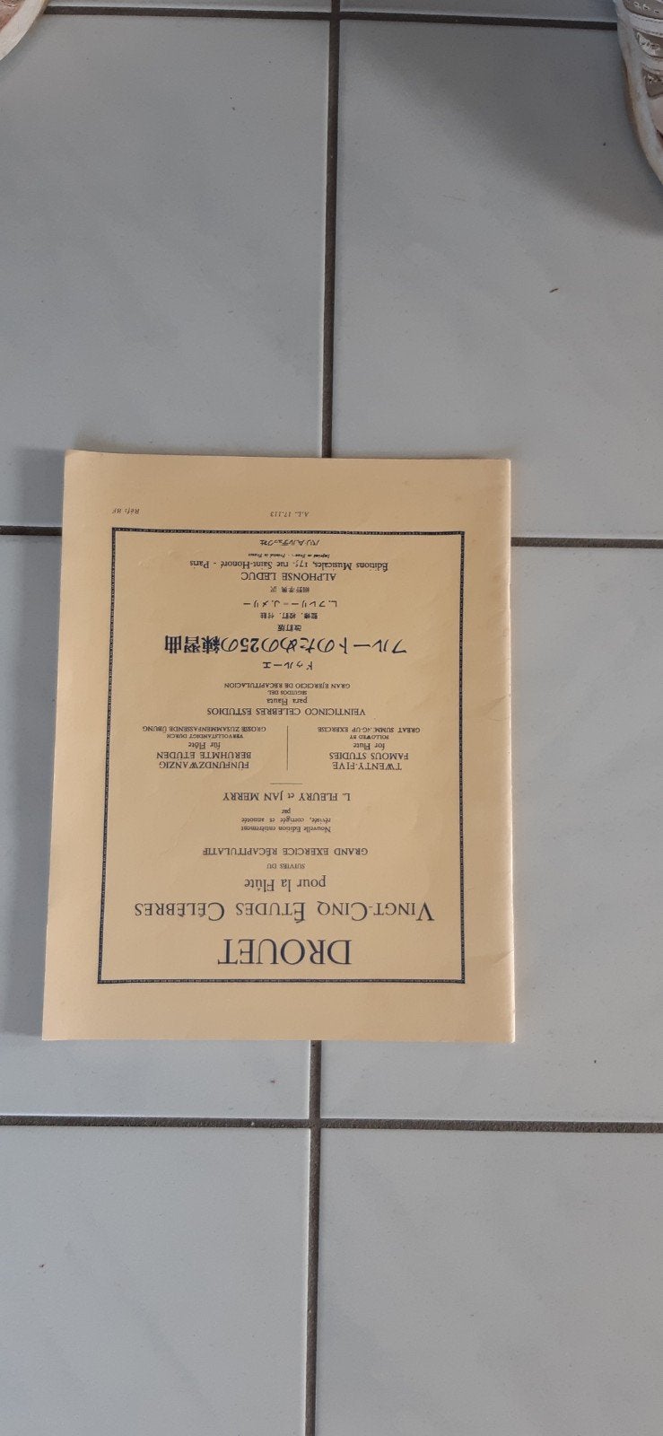 Bladmuziek fluit  Vingt Cinq Etudes celebres Drouet, Klassiek, Les of Cursus, Dwarsfluit of Piccolo, Ophalen of Verzenden
