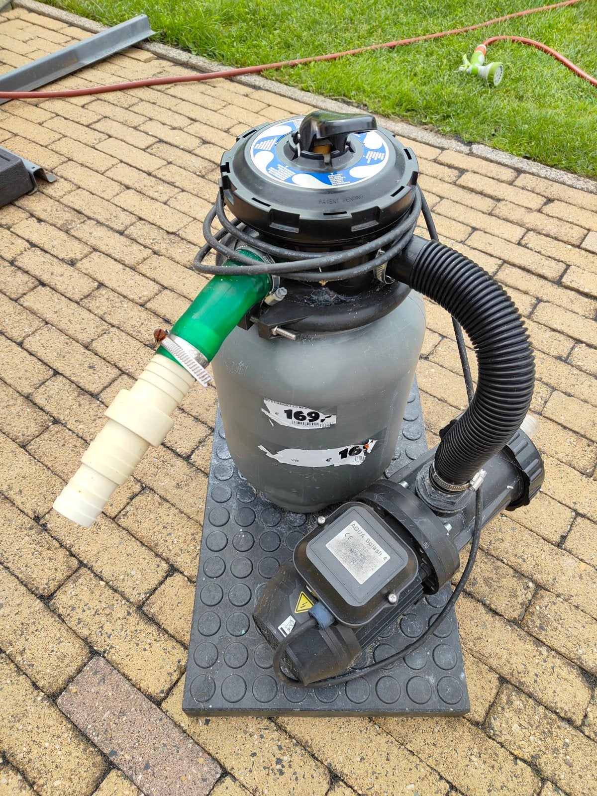 Zwembadpomp Aqua Splash 4 met filter en toebehoren, Ophalen, Gebruikt, Zwembadpomp