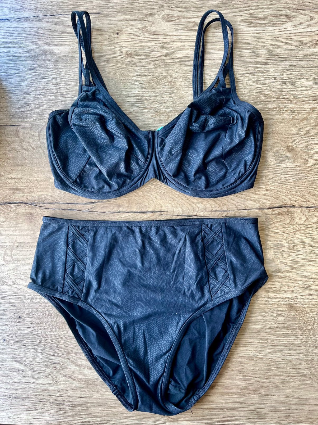 Prima donna 80H bbh broekje 42 slangen print zwart, Verzenden, Zwart, Bikini, Gedragen