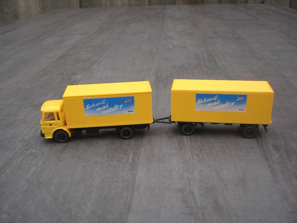 MAN combinatie Post, Wiking H0 , Hobby en Vrije tijd, Ophalen of Verzenden, Nieuw, Bus of Vrachtwagen, Wiking