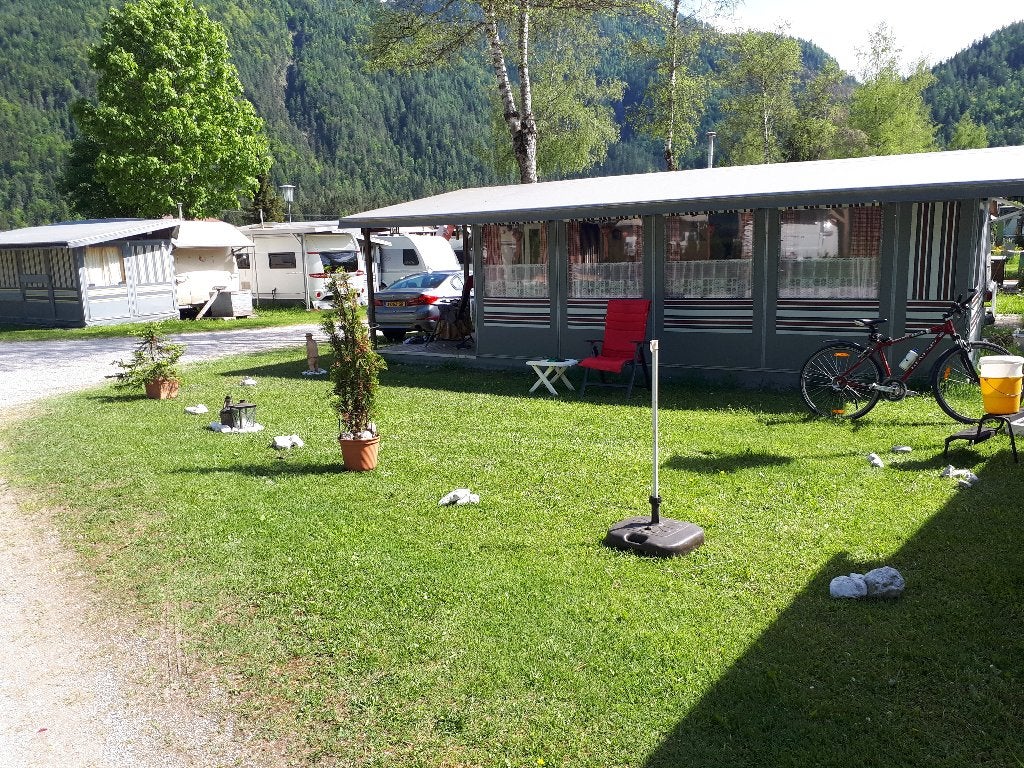 Wintervoortent te koop, Caravans en Kamperen, Ophalen, Gebruikt, Polyester, Overige merken