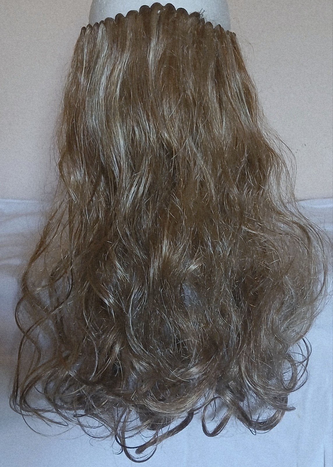 Inzetstuk haar (synthetisch) goudblond, Ophalen of Verzenden, Gebruikt, Overige typen