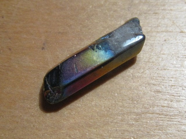 ed. 4x aparte edelsteen REGENBOOG AURA kristal (6), Verzenden, Nieuw