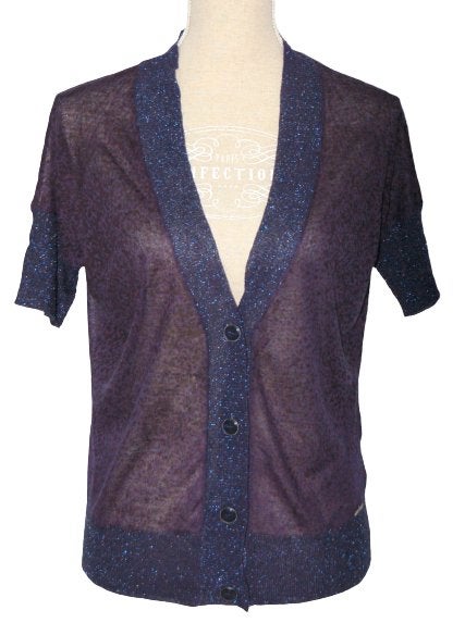 Nieuw Guess glitter vest, blauw, Mt. S, Maat 38/40 (M), Guess, Blauw, Nieuw