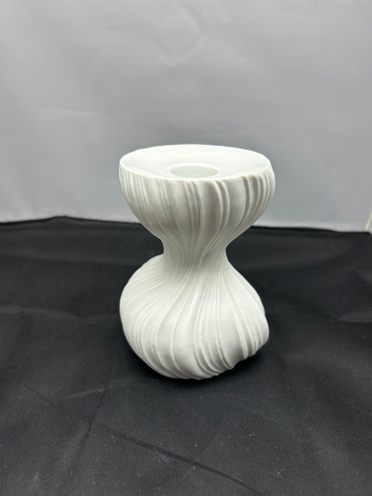 Rosenthal Studio Linie Plissée Kandelaar Martin Freyer Wit, Ophalen