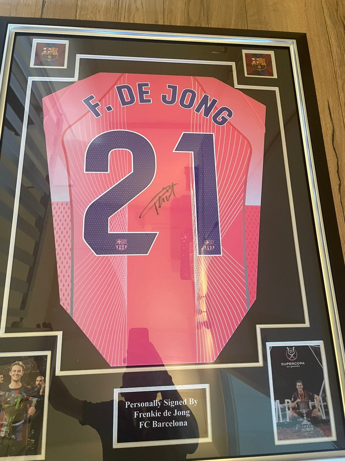 Frenkie de jong gesigneerd Barcelona voetbal shirt, Ophalen of Verzenden, Zo goed als nieuw, Buitenlandse clubs, Shirt