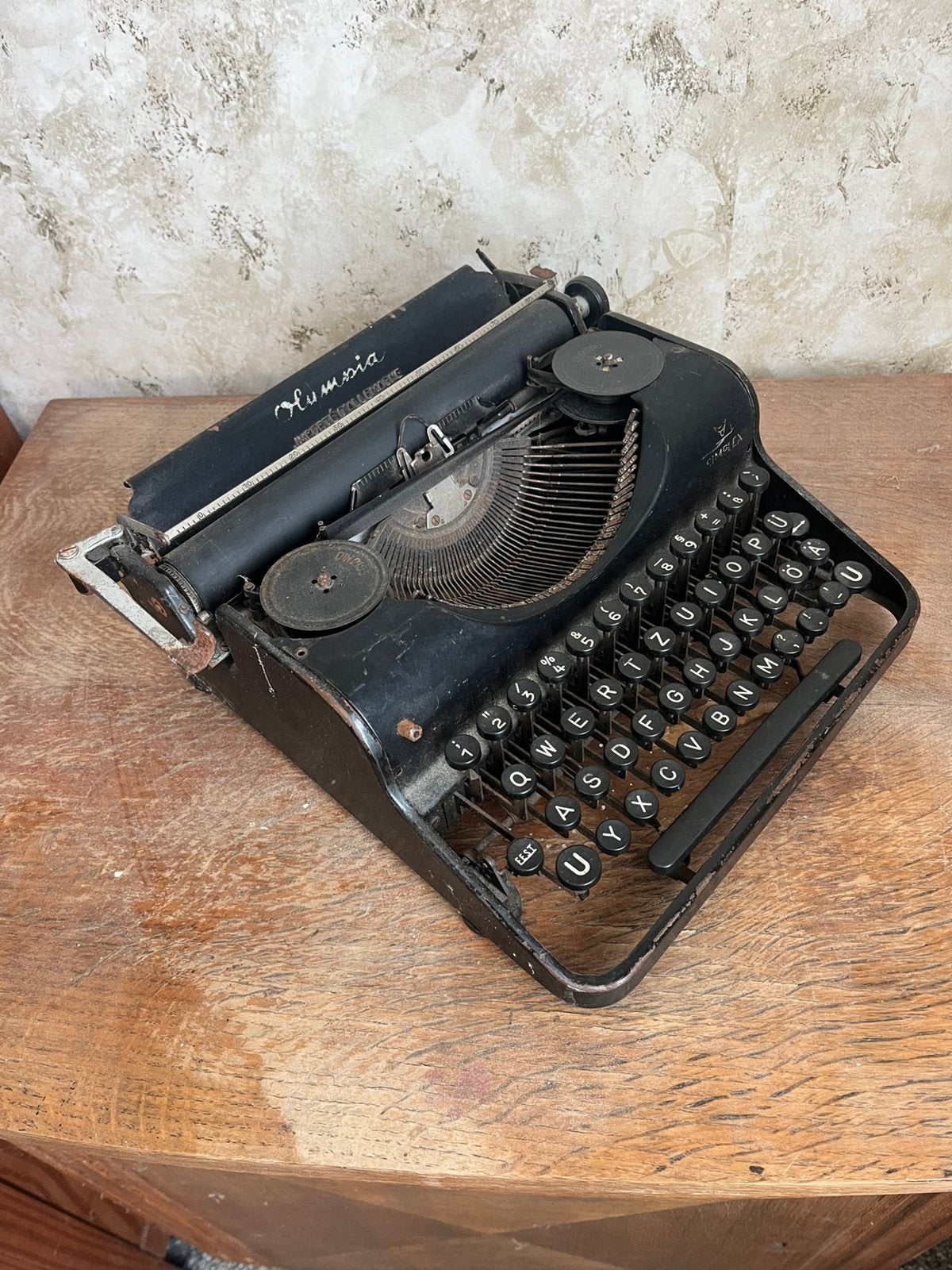 Antieke Olympia Simplex typemachine – jaren ’30, Ophalen, Gebruikt