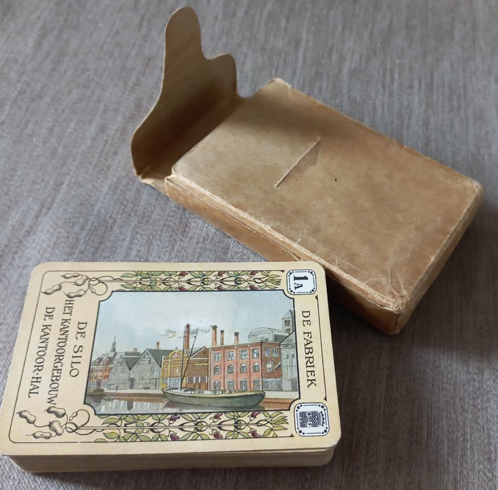 Vintage Kwartetspel OlieFabrieken Calvé-Delft, Ophalen of Verzenden, Gebruikt, Kwartet(ten)