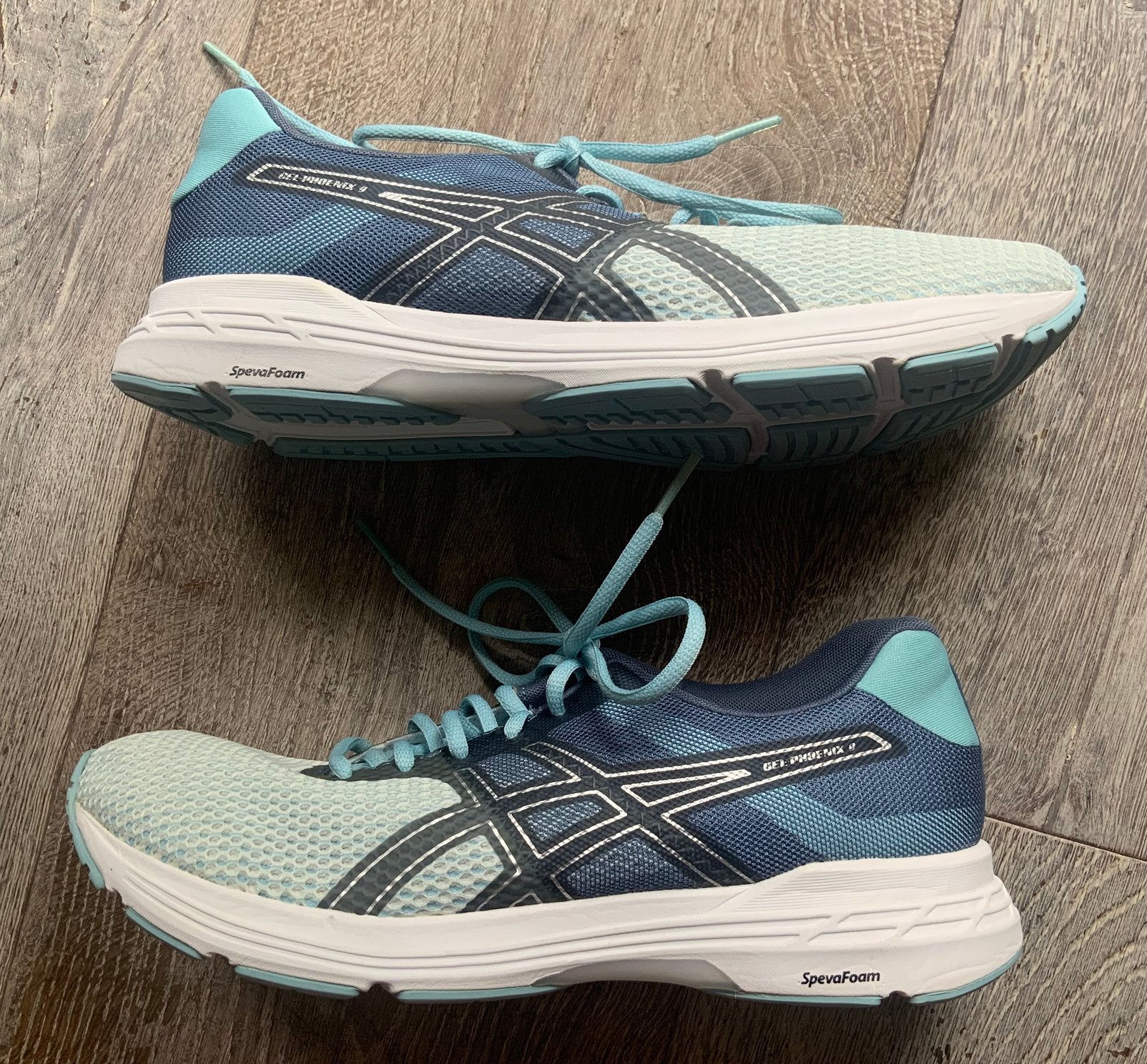 Asics dames hardloopschoenen blauw mt 41, Hardloopschoenen, Ophalen of Verzenden, Zo goed als nieuw, Hardlopen