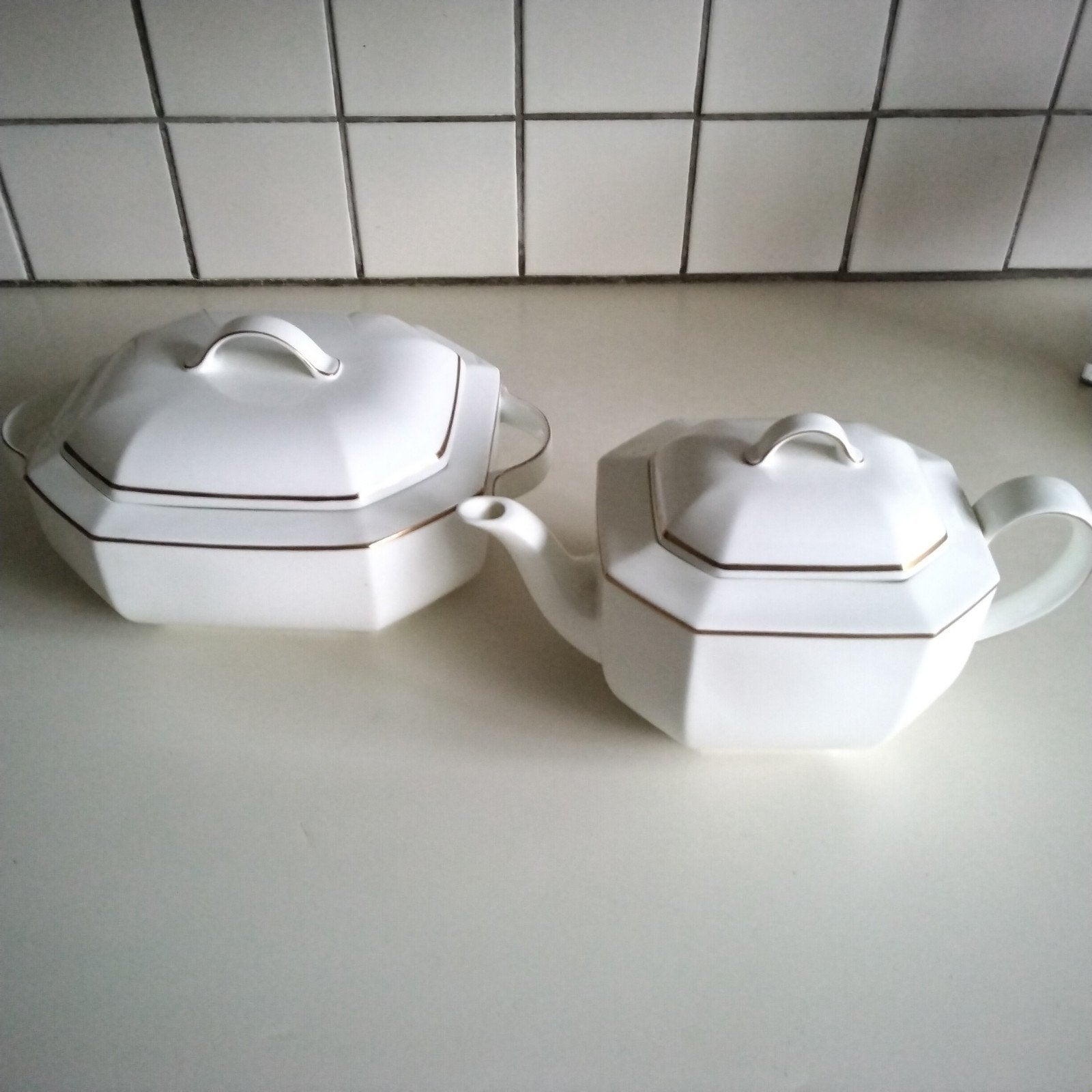 Villeroy  en boch  heinrich pearl  en astoria weiss, Overige typen, Ophalen of Verzenden, Zo goed als nieuw, Overige stijlen
