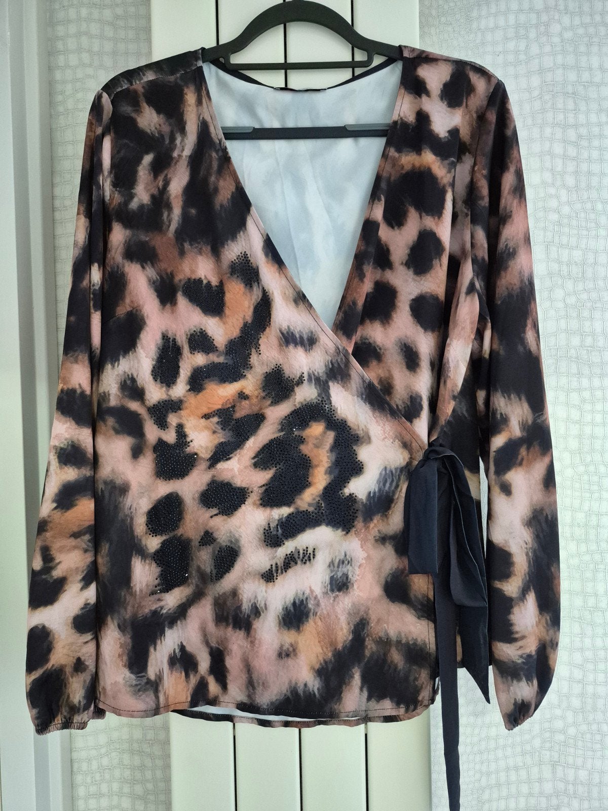 Prachtige Missy overslag blouse met luipaardprint, maat XL, Meerkleurig, Maat 46/48 (XL) of groter, Missy, Ophalen of Verzenden