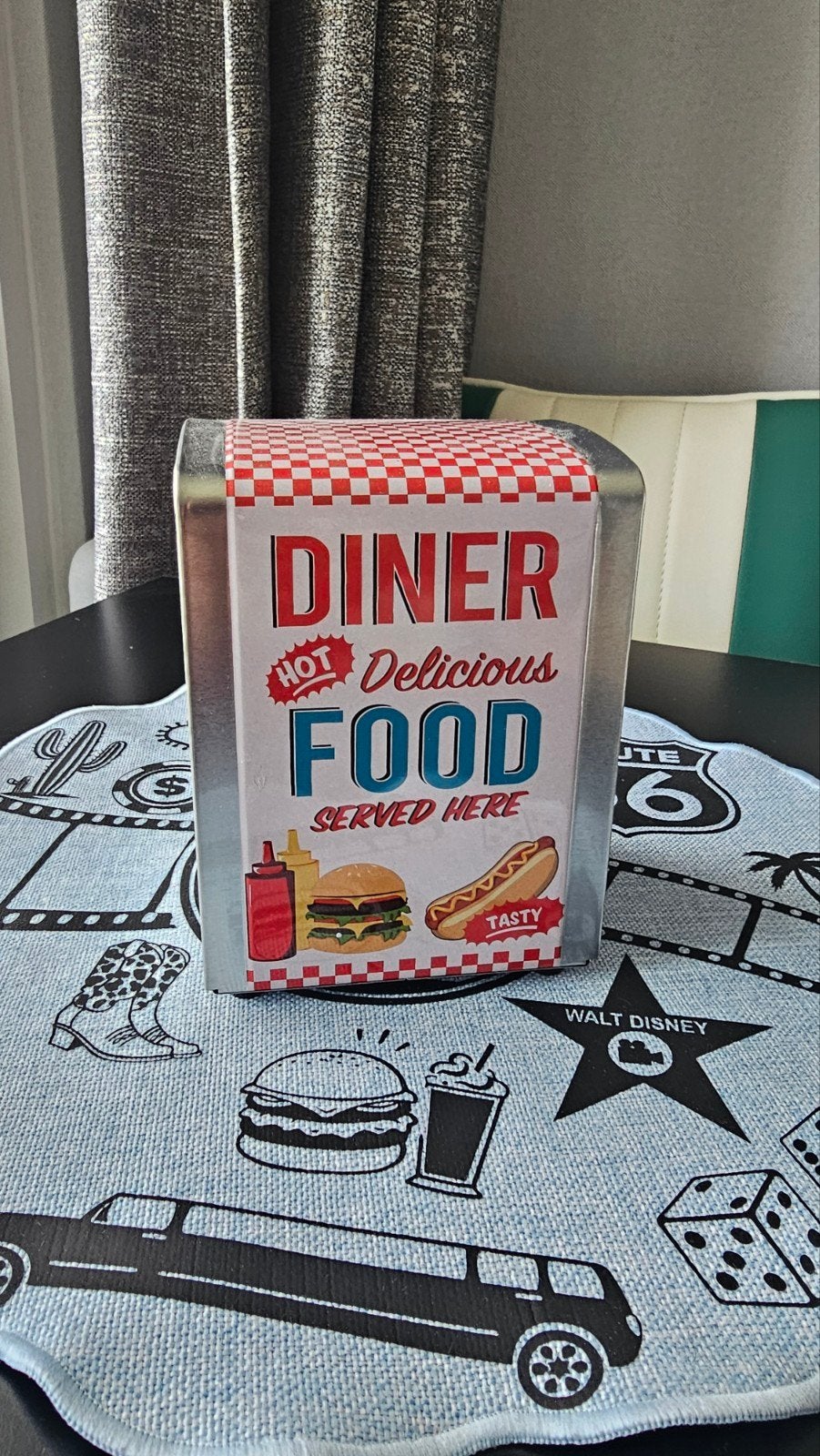 Servethouder Amerikaanse Retro Stijl - Diner, Vintage, Meerkleurig, Ophalen of Verzenden, Zo goed als nieuw