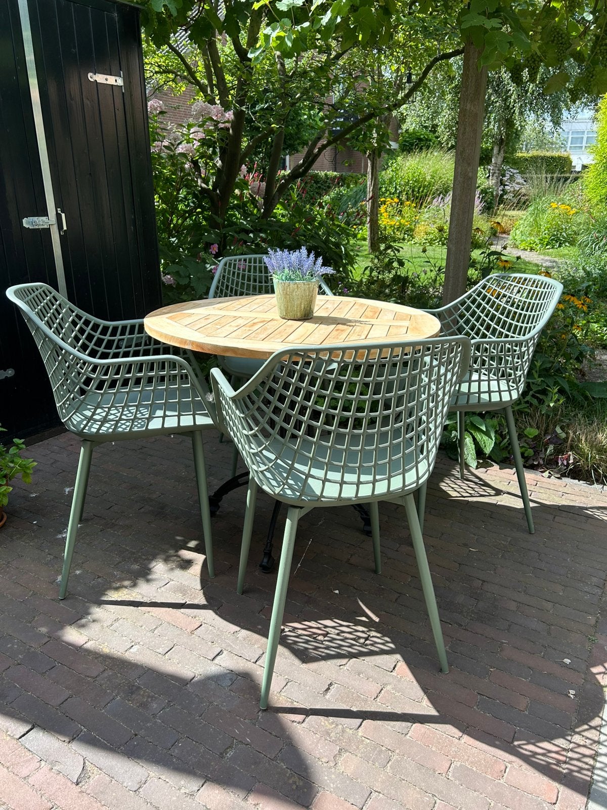 Bistro set, Tuin en Terras, Tuinsets en Loungesets, Ophalen, Zo goed als nieuw