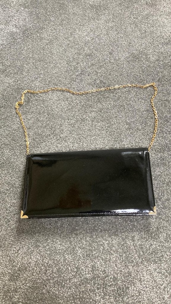 Lak tas zwart, Ophalen of Verzenden, Zo goed als nieuw, Zwart, Handtas
