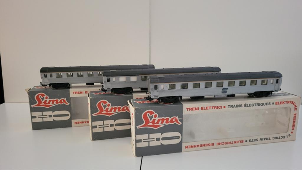 Lima 9114 SNCF DEV Inox personenrijtuig, Gebruikt, Gelijkstroom, Wagon, Ophalen of Verzenden