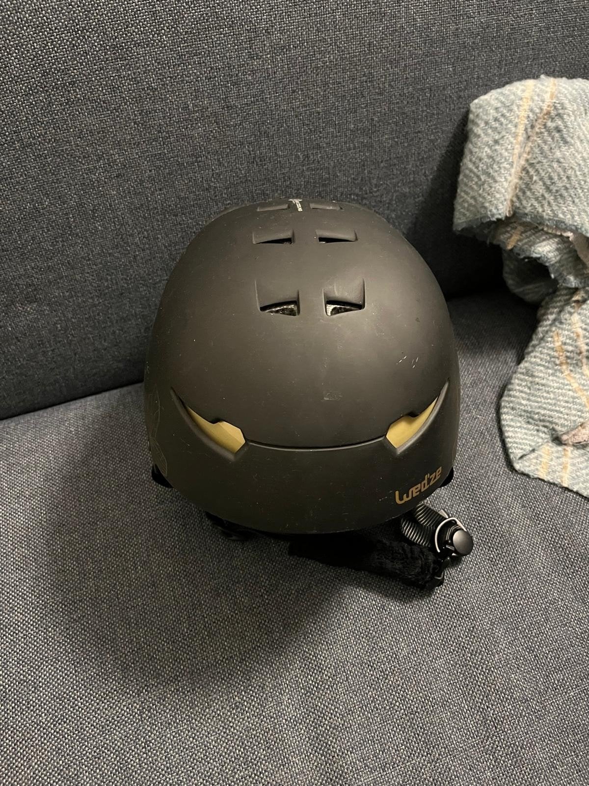 Wed'ze skihelm zwart, maat 53-56 cm, Overige typen, Zo goed als nieuw, Skiën, Minder dan 100 cm