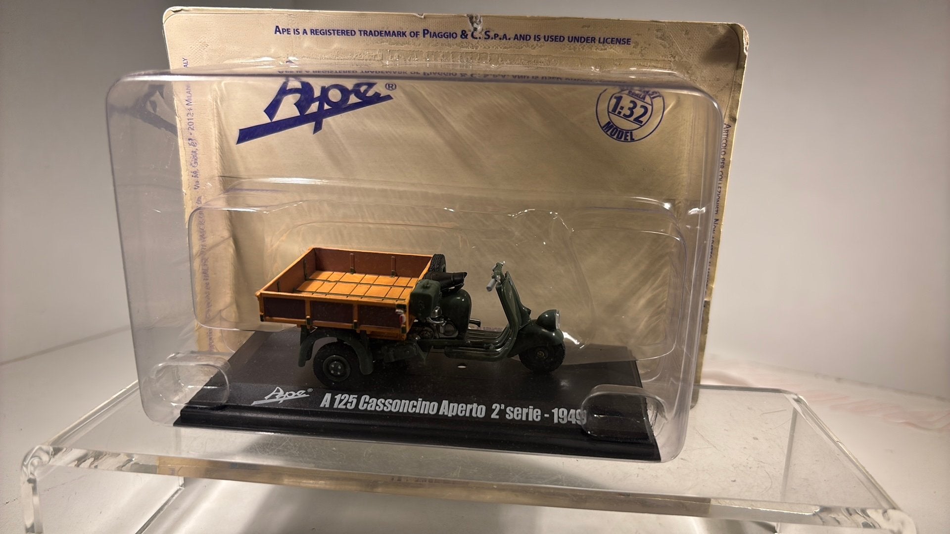 Ape a125 cassoncino aperto 2 serie 1949 1.32, Overige merken, Tractor of Landbouw, Ophalen of Verzenden, A