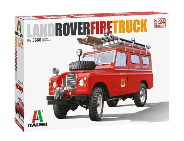Italeri Land Rover Fire Truck 1/24 ITA-3660 nieuw, Italeri, Groter dan 1:32, Nieuw, Ophalen of Verzenden