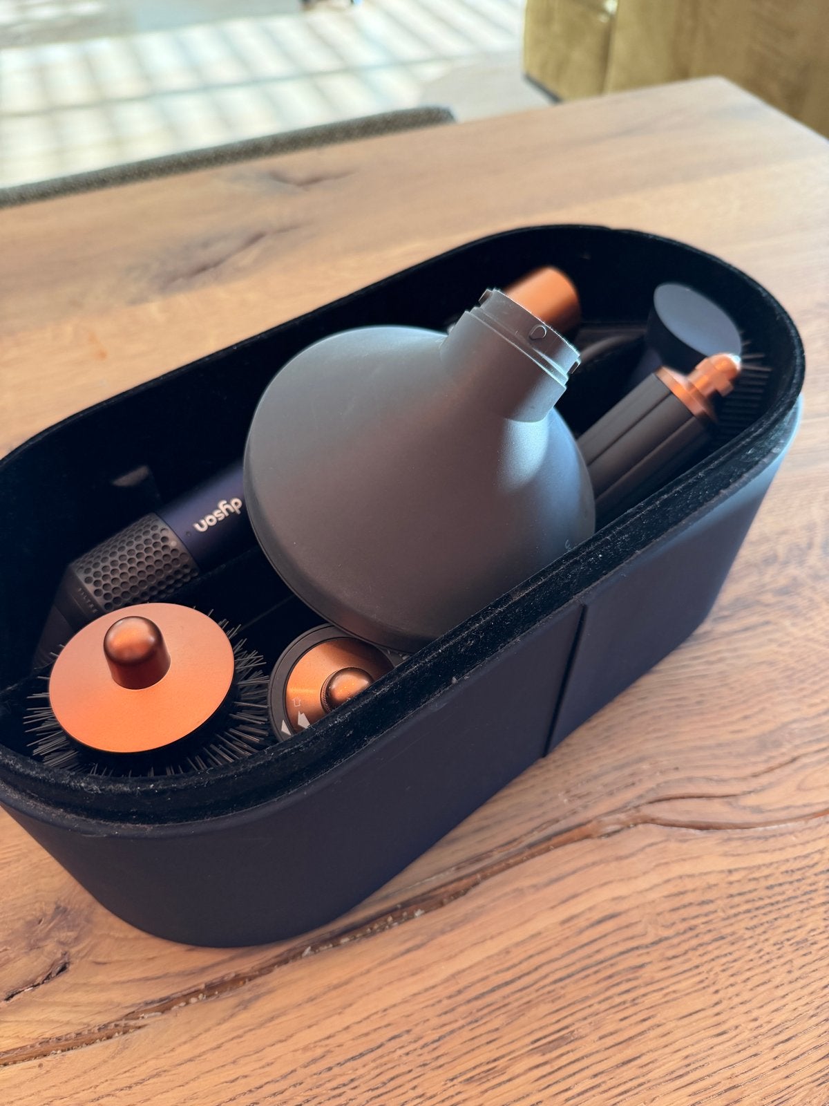 Dyson Airwrap Complete Long Volumise Pruisisch blauw/Koper, Witgoed en Apparatuur, Ophalen, Zo goed als nieuw, Haarverzorging
