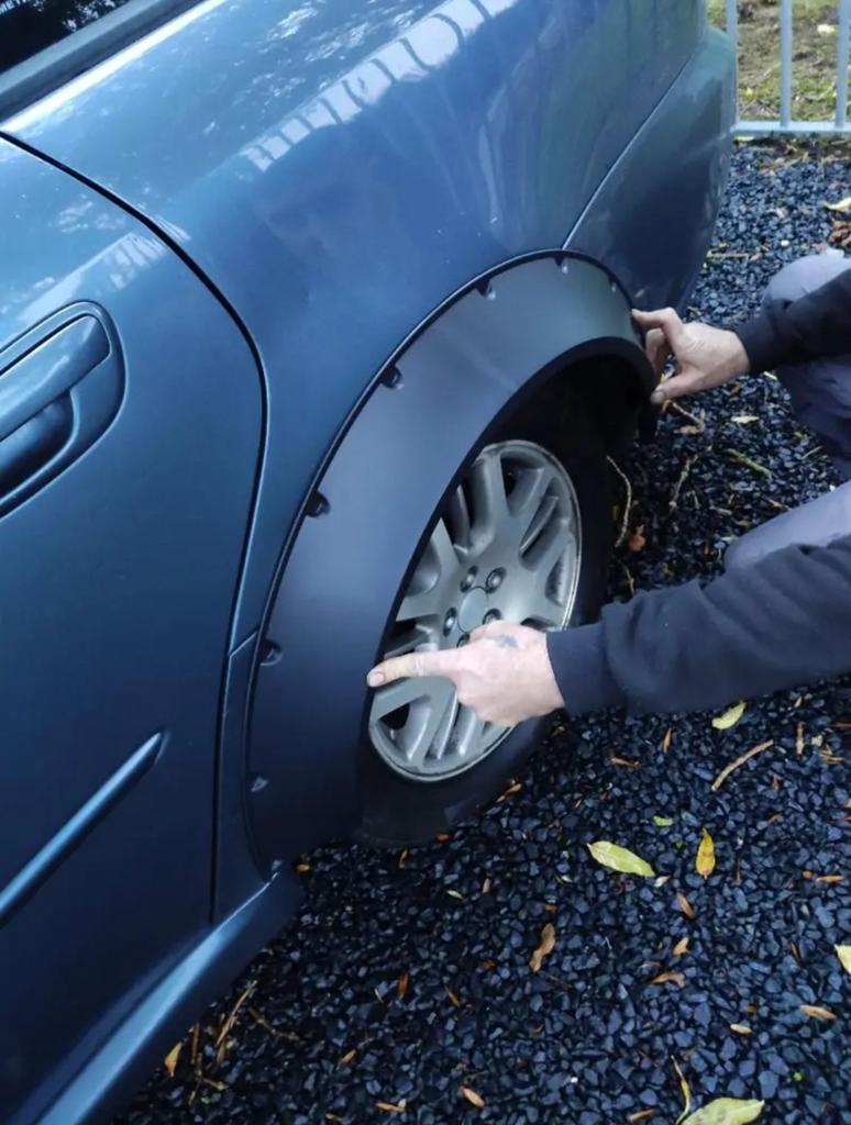 Universele flexibele spatlappen voor auto's van 8cm., Ophalen of Verzenden, Nieuw, Achter, Spatbord