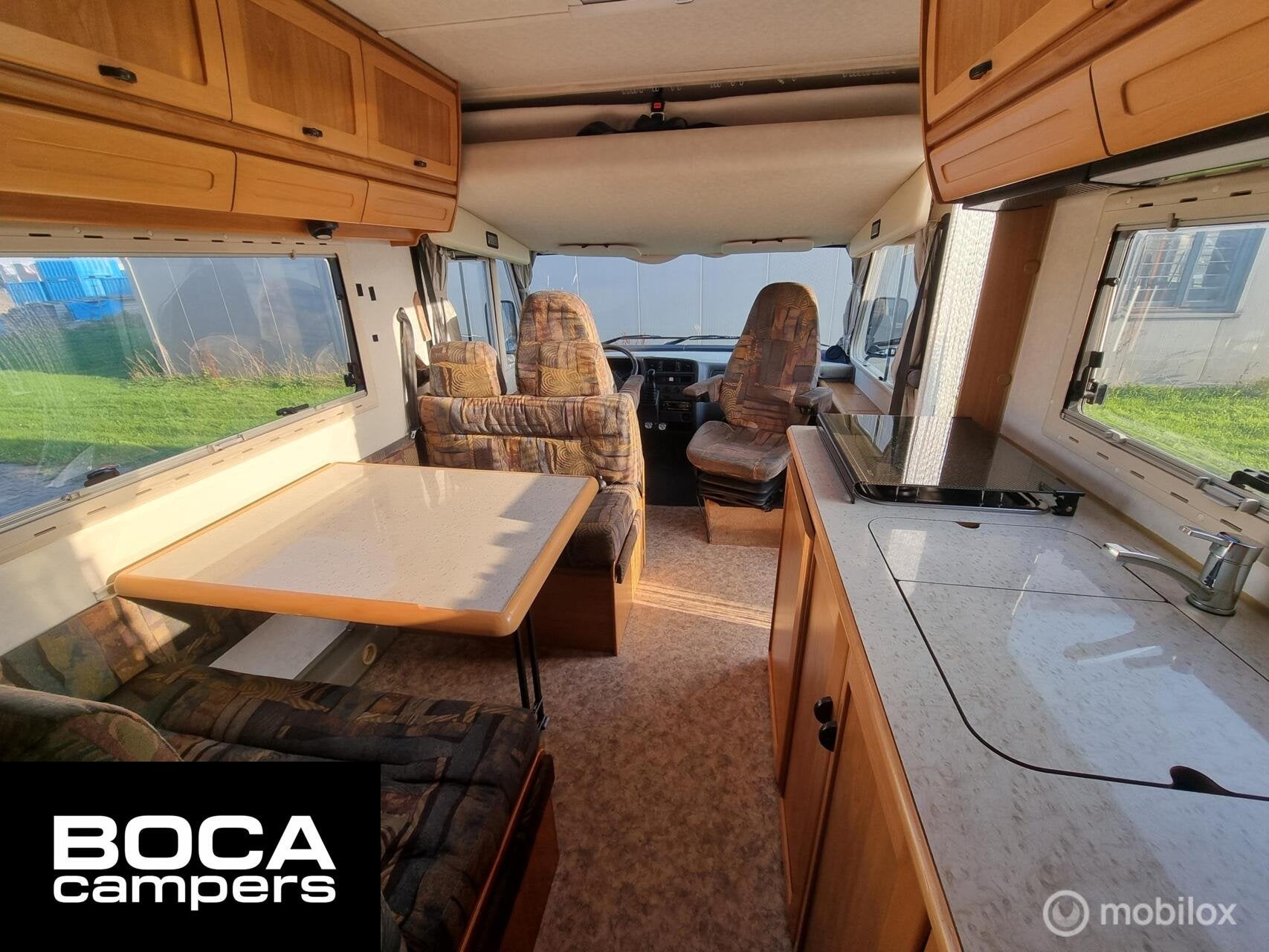 Hymer B 644 G – Dwarsbed – Dakairco – Grote Garage - h, Caravans en Kamperen, Integraal, Ringverwarming, Achteruitrijcamera, Bedrijf