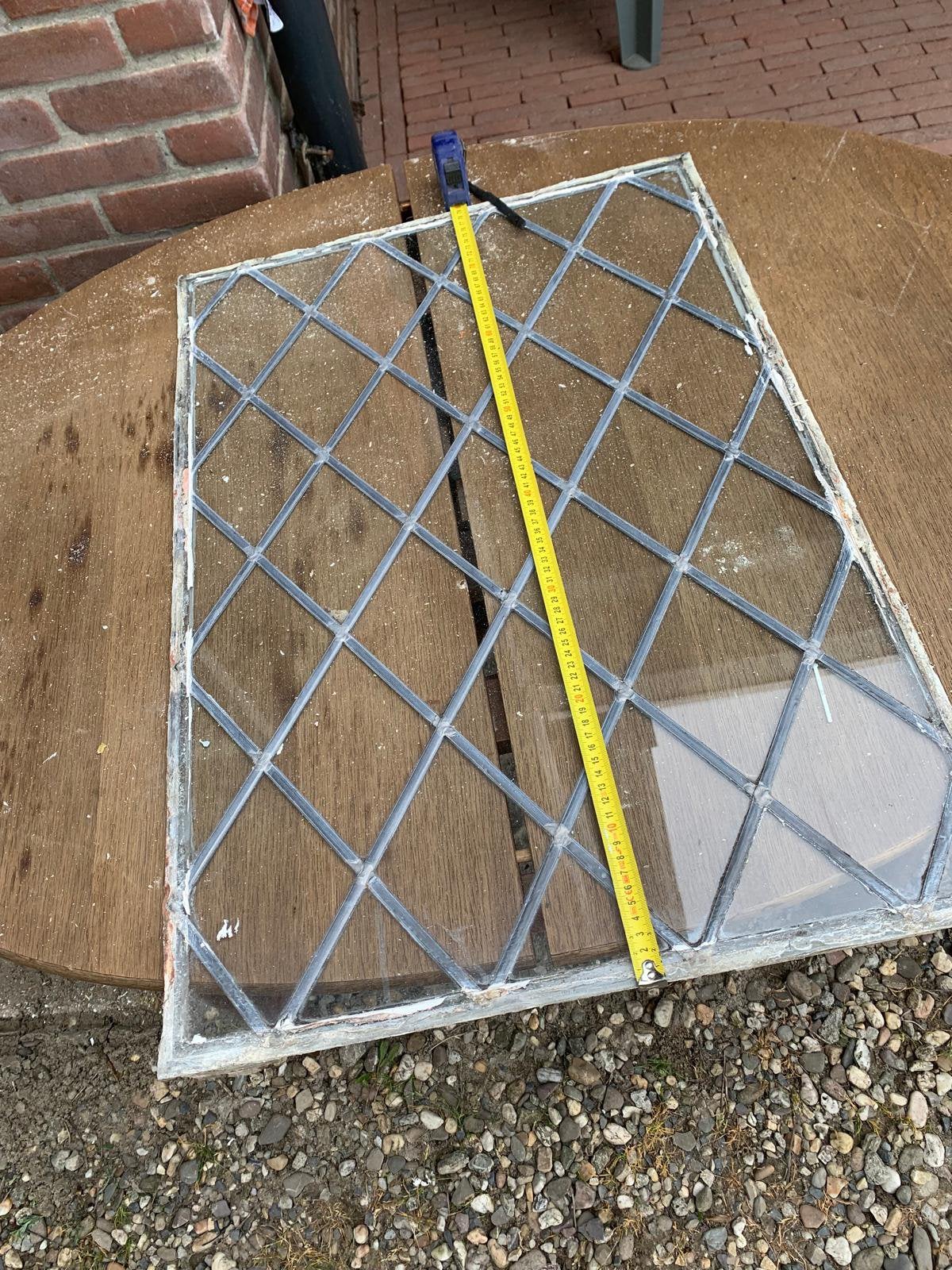 Glas in lood raampje, Doe-het-zelf en Verbouw, Glas en Ramen, Gevelraam of Ruit, Minder dan 80 cm, Glas in lood, 80 tot 120 cm