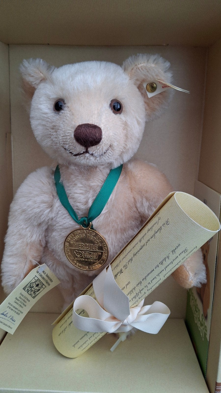 Steiff Monaco-Bear Hercule Teddybeer 1995 - Limited Edition, Ophalen of Verzenden, Zo goed als nieuw