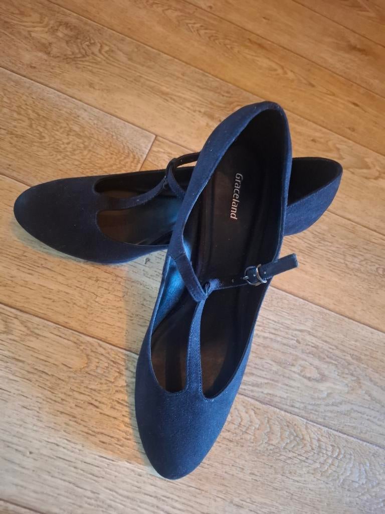 Damesschoen Graceland, zwart met hakje, Kleding | Dames, Schoenen, Schoenen met lage hakken, Zwart, Ophalen of Verzenden, Zo goed als nieuw