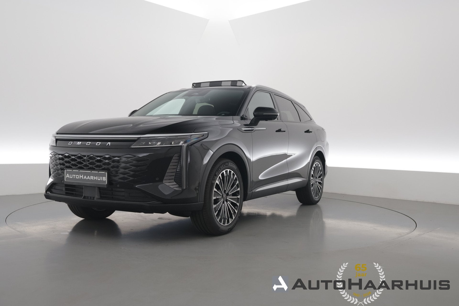 Omoda 9 1.5T-GDi SHS-P Premium | Voorraad! | 145km-WLTP | S/, Auto's, Automaat, 12 maanden, 4 cilinders, Zwart