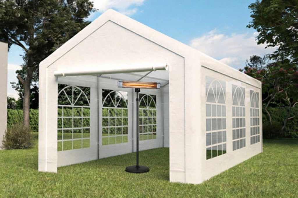 Tentverhuur + Terrasheater €45 pd. Partytent 3x6m Feesttent, Ophalen, Partytent, 2 meter of meer, Zo goed als nieuw