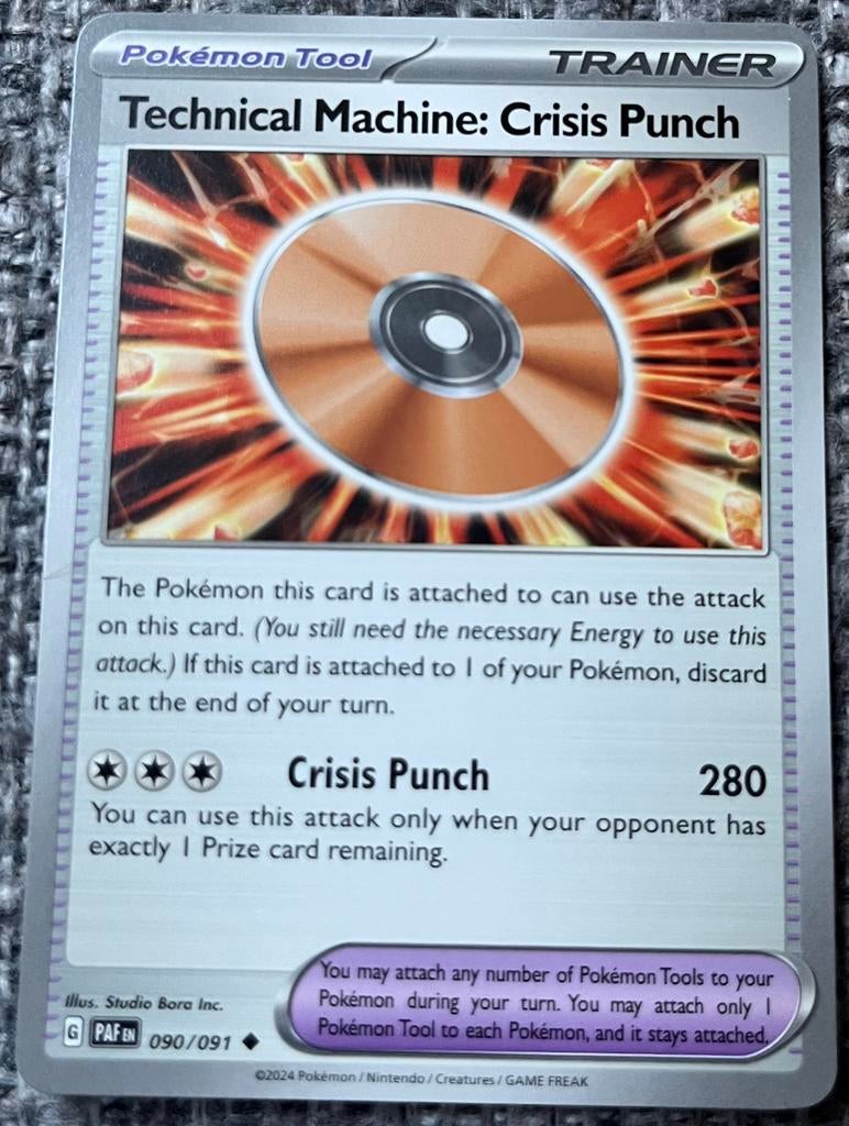 Trainerkaart Technical Machine: Crisis Punch • Paldean Fates, Verzenden, Nieuw, Losse kaart