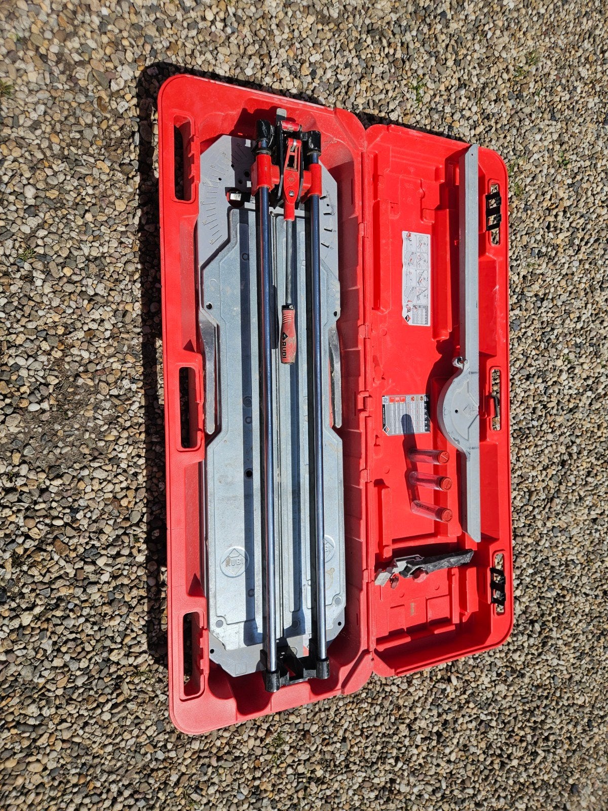 Tegelsnijder Rubi TX 900 N, Ophalen