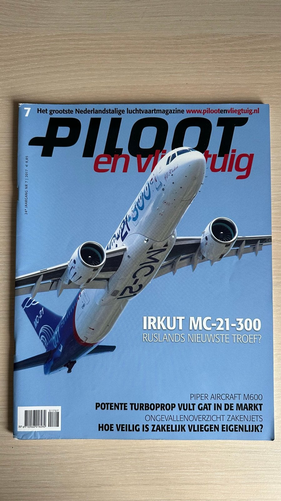 Piloot en Vliegtuig Magazine - Nr. 7, 2017, Ophalen of Verzenden, Zo goed als nieuw, Overige typen
