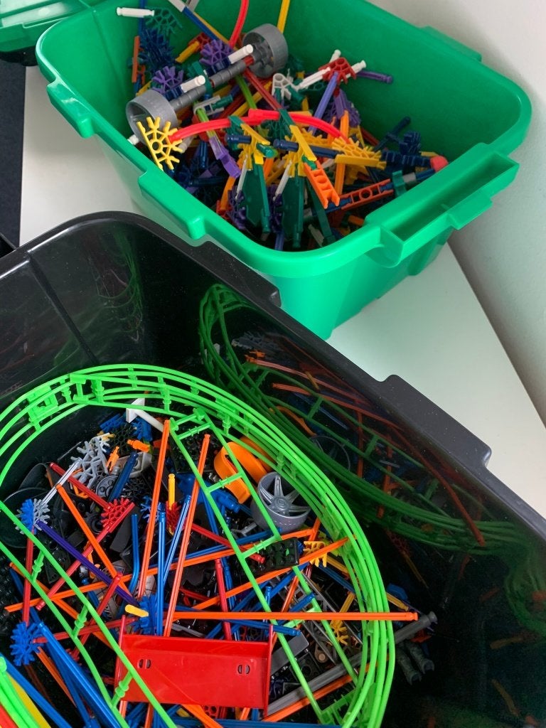 K'nex twee gevulde bakken, zie nummers in omschrijving, Ophalen of Verzenden, Zo goed als nieuw, K'nex