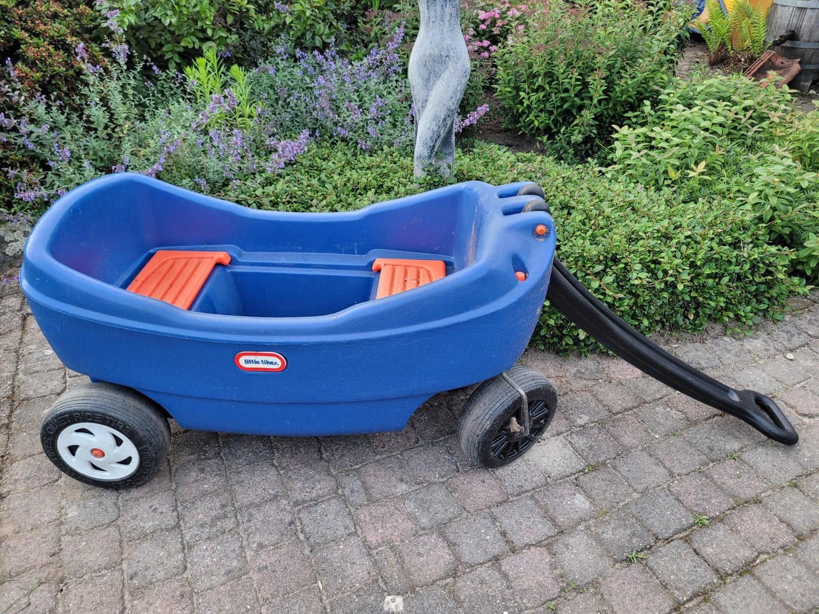 Little Tikes grote bolderkar - Blauw rood izgst, Ophalen, Gebruikt, Duwvoertuig