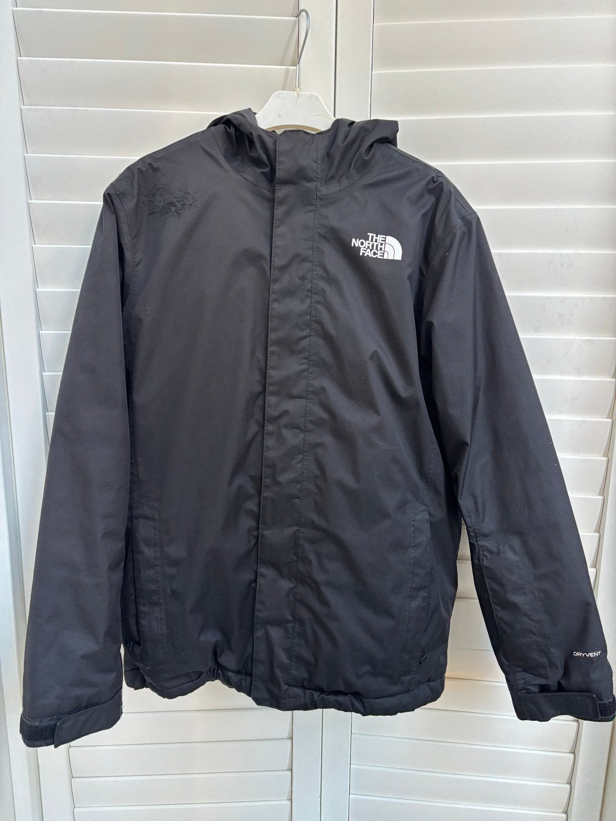 The North Face DryVent Jas Zwart kindermaat L (158), Ophalen of Verzenden, Gebruikt, Jongen of Meisje, Jas