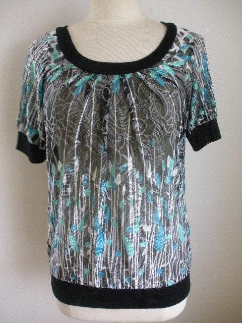 DAYTRIP shirt bloes met bloemen  maat L, Maat 38/40 (M), DAYTRIP, Ophalen of Verzenden, Zo goed als nieuw