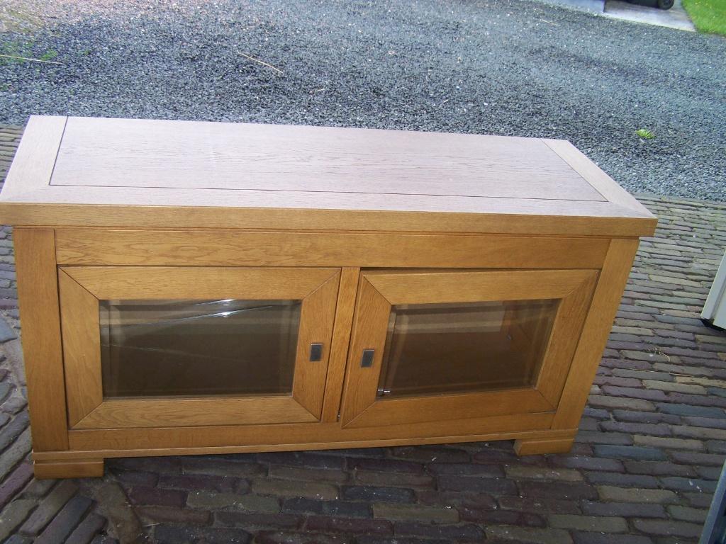 dressoir , salontafel , spiegels , blank eiken dressoir, Huis en Inrichting, Kasten | Dressoirs, Ophalen, Gebruikt, 25 tot 50 cm