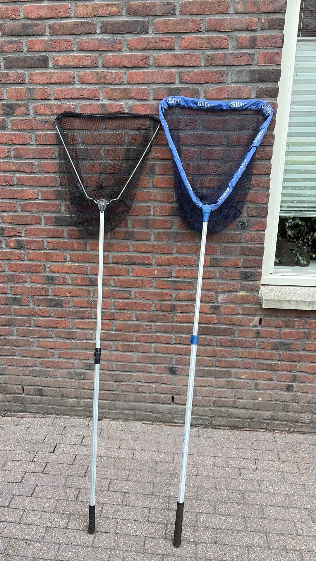 2 visnetten, schepnetten nog prima!, Ophalen, Gebruikt, Net of Fuik